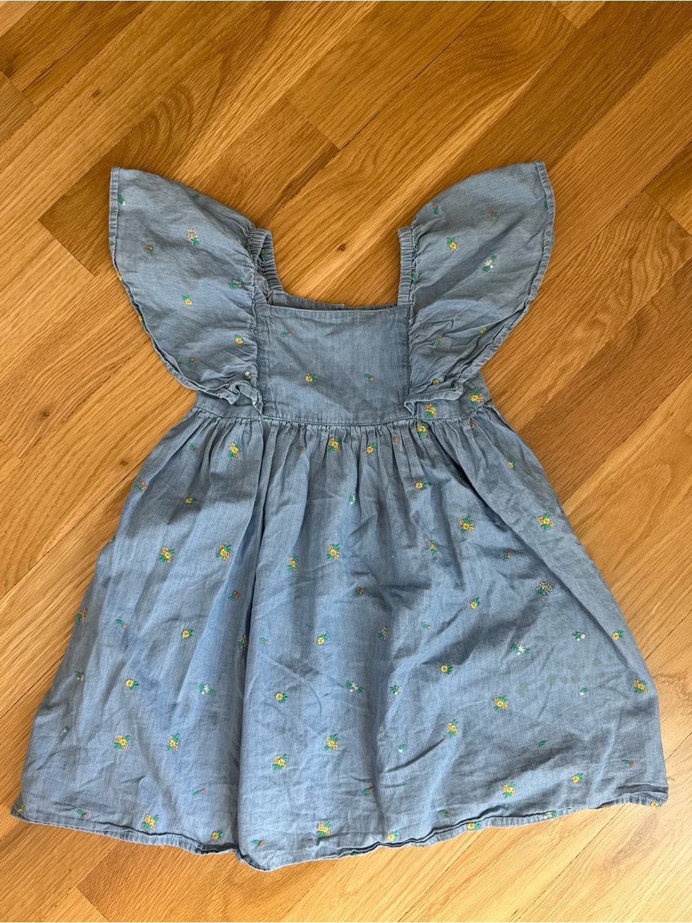 Tucker + Tate Light Blue Floral Chambray Dress